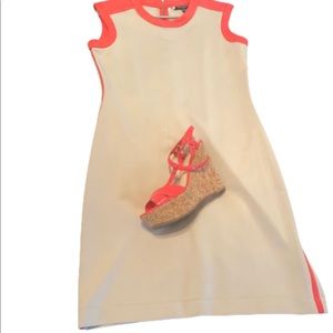 Ladies Women Beige Coral Dress so 8 by Sharango